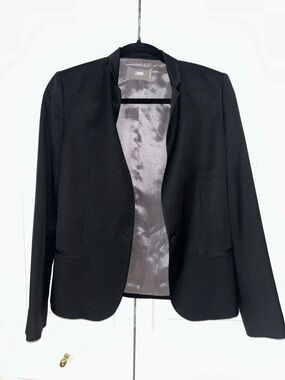 Zadig & Voltaire Black Open-Front Blazer Jacket with “ROCK” on back